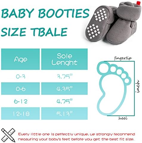 Bufims бебешки руно booties новороденче унисекс чизми кои не се лизгаат новороденчиња, први пешаци, топли чевли, папучи за куќи за момчиња и мали