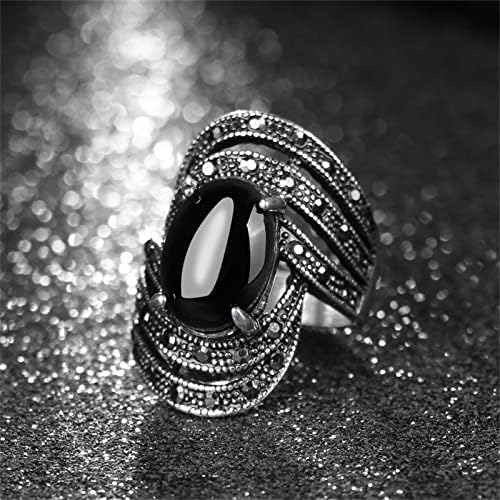 Свадба бохо прстен голем камен свадбени антички етнички кристални прстени за жени накит невеста гроздобер прстени сет на прстени
