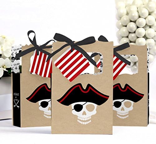 Пазете се од пиратите - кутии за фаворизи за роденденска забава - сет од 12