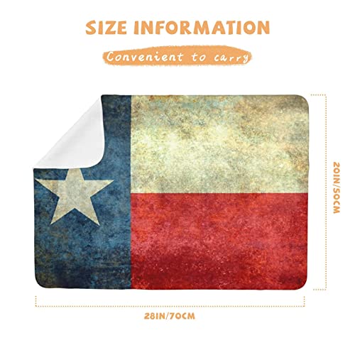 Гроздобер знаме на Тексас знаме бебе Промена на подлога Преносно новороденче водоотпорна пелена со лесна патека за менување на мат