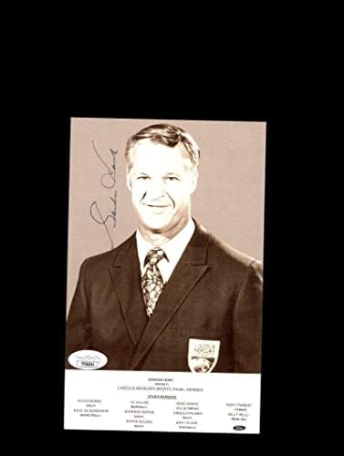 Gordie Howe PSA DNA потпиша COA 5x8 Lincoln Mercury Autograph Photo - Autographed NHL Photos