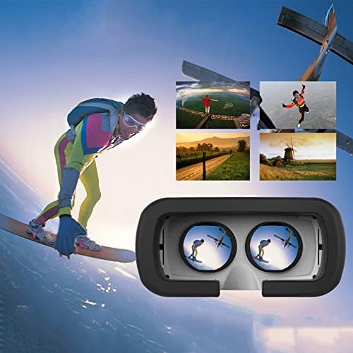 GANFANCP VR Очила, 3d Виртуелна Реалност Сина Светлина Дигитални Очила, VR Очила За Мобилни Телефони Филмови И Игри, Компатибилен со iOS И