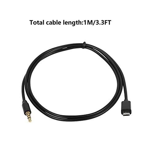 Синлун аудио излезен кабел 2 парчиња злато позлатени TRRs 3,5 mm 4 пол до микро-машки hi-fi стерео автомобил Aux cord за S3 I9300 S2 I9100