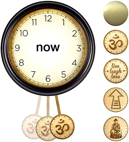 Сега Часовникот-Внимателност, Зен, Будистички Декор За Вашиот Дом, Канцеларија, Јога Или Медитација Соба - Уникатен Подарок Кој Ви Помага да Бидат Присутни &засилув?