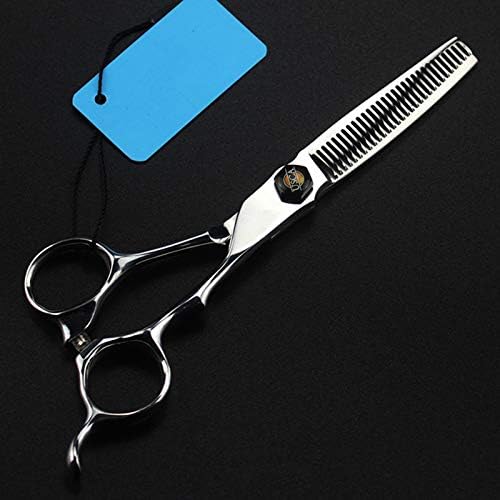 Ножици за сечење коса, 6 инчи јапонија 440с сребрени ножици за сечење коса ножици за разредување бербер ножици за фризура фризерски ножици