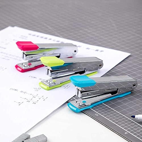 MJWDP Mini Stapler No.10 Metal Traible Mase Color Stapler канцелариски канцелариски материјал за снабдување на канцелариски додатоци за