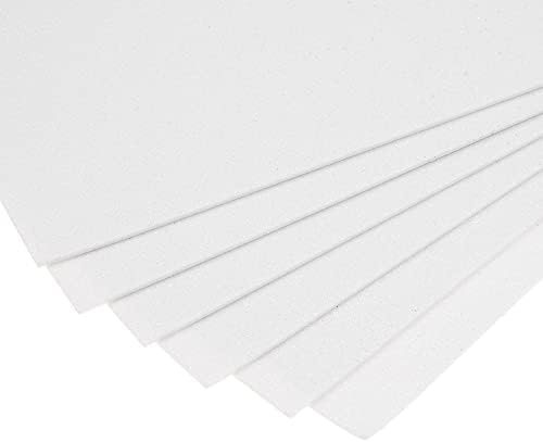 Uxcell бел сјај ева листови од пена 11 x 8 инчи дебели за занаети DIY проекти 24 компјутери