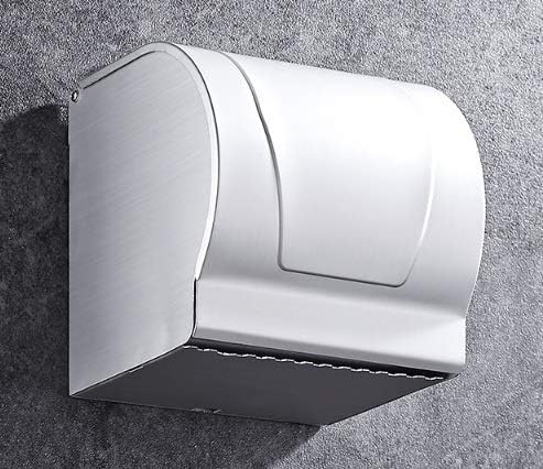 Држач за тоалетна хартија SMLJLQ направен во концизен не'рѓосувачки челик со телефонска полица за бања додатоци за бања