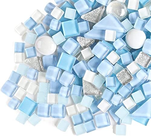 1,1 lb Неправилни кристални мозаични плочки, мали бои на честички во боја, кристално стакло од плочки, хоби, деца рачно изработени кристални занаети за DIY рачно израбо?