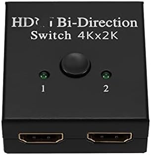 BHVXW 4K 2 порта 1x2 / 2x1 компатибилен двонасочен сплитер на менувачот, поддршка на 4K 1080p 3D на HDTV