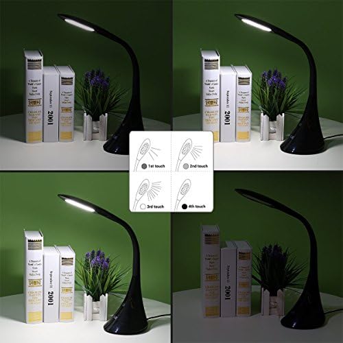 Lepro 丨 LE Bundle - Metal Desk Light 9W 550LM, затегната домашна канцеларија за десктоп ламба Контрола на допир, 3 режими на бои, 5 -нивоа затемнети+затемнети LED -ламба за LED, 3 нивоа на ос?