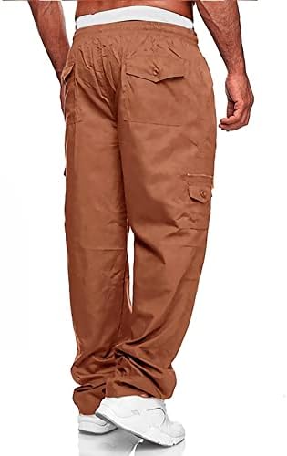 Машки карго панталони, машки спортски обични панталони за џогирање со лесна работа за пешачење, панталони на отворено пантолони
