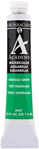 Акварелна боја на Академија Грамхер, 7,5 мл/0,25 унца, смарагд зелена