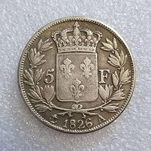 Антички Занаети 1826 Француски Сребрен Долар Монета Комеморативна Монета Колекција 2001
