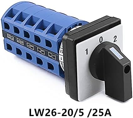 Прекинувач DJDLFA LW26-20 1/2/3/4/5 Склоп за враќање на спојниците 20А разноврсен прекинувач за промена 440V 20A прекинувач за прекин 1-0-2