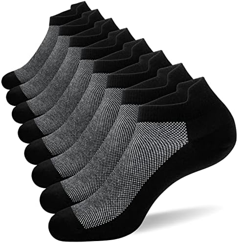 SixDaysox 8 пакувања чорапи за глуждот за глуждот со низок сек на чорап со големина 11-13/14-16