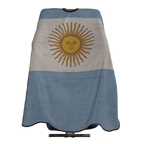 Ретро Аргентинско Знаме 3д Печатење Професионален Бербер Кејп Коса Сечење Фризерски Салон Кејп Фризерски Престилка 55 Х 66