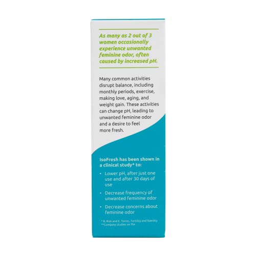 Fairhaven Health Isofresh Вагинален pH биланс гел за жени | Стоп за женски мирис | Биланс на квасец со природно изведени состојки | Базирана