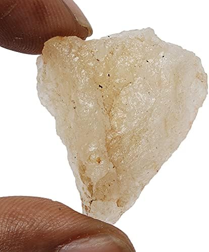 48 КТ. Исцелување кристално жолт жад груб скапоцен камен суров лековит камен за јога, медитација, чистење на аура FD-957