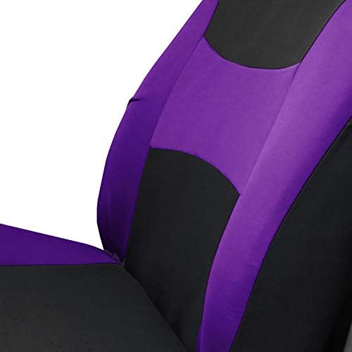 FH Group Automotive Car Seats опфаќа светло ветровито седиште за автомобили, рамна пена, подлога за подлога, цело поставено виолетово