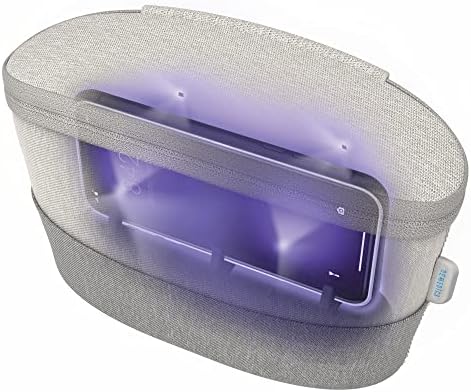 HOMEDICS UV чиста преносна торба за санитализатор - Полнење на UV -светлина за санитација и кутија за стерилизатор - убива 99,9%