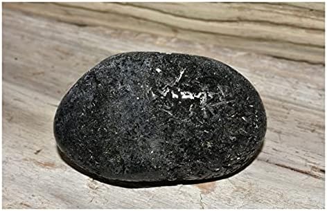 Саии црна турмалин голема палма природен камен кристал заздравување заштита на заземјување убава
