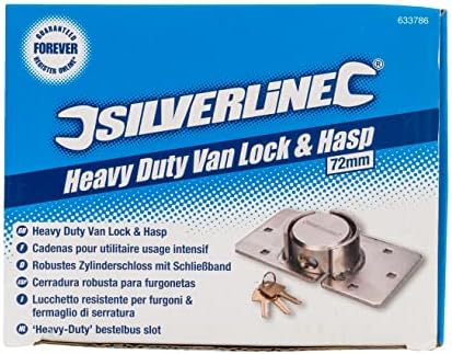 Silverline 633786 тешки ван заклучување и HASP 73 мм