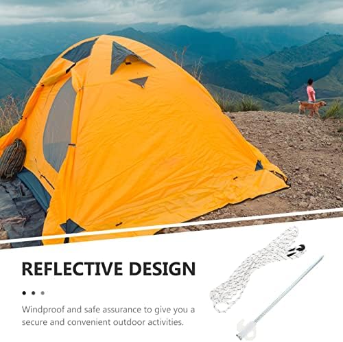 Лиобо патување ранец Рефлективни шатори за кампување со јаже, кампување шаторски јажиња затегнувачи на затегнување на ранец, шатор за шатори