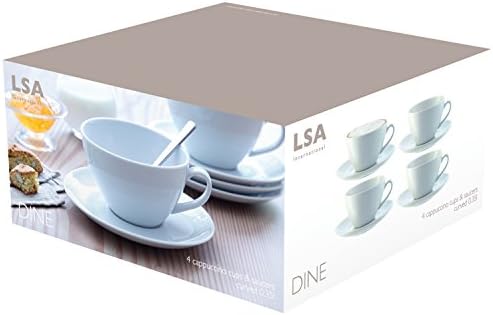 LSA International Dine Cappuccino Cup & Sasuer Curved, 11,8 fl. Оз.