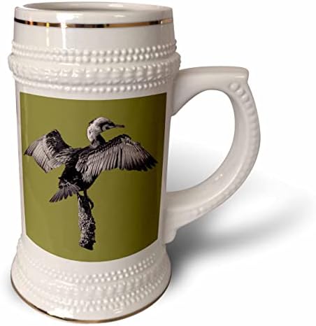3drose cormorant Bird Totem Spirit Animal - 22oz Штајн кригла