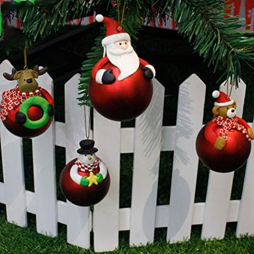 АМОСФУН 2 ПЦС Божиќни украси за божици што висат приврзоци меки глинени фигури Фестивал Декор за домашна канцеларија