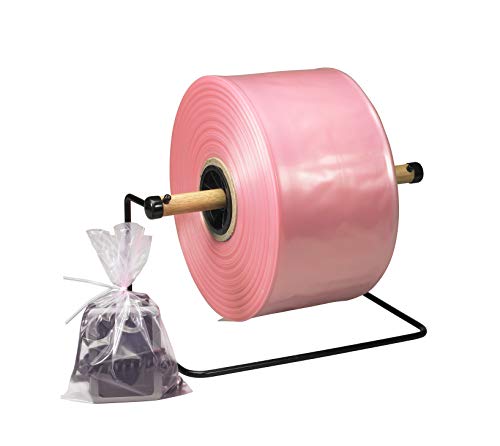 АВИДИТИ Анти -статички поли цевки, 18 x 2150 ', 2 мил, розова - за поли поли торби за пакување и складирање на електронски компоненти