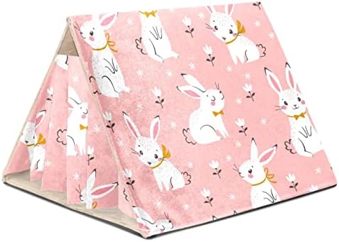 Малку заморчиња со хрчак со хрчак, абет за зајак, додатоци за гнездо, цртан филм бел зајак цвеќиња розови модели кафези кревет