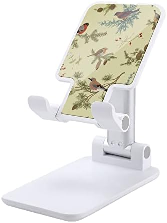 Птици и гранки Смешно преклопување на десктоп мобилен телефон, преносни прилагодливи додатоци за биро