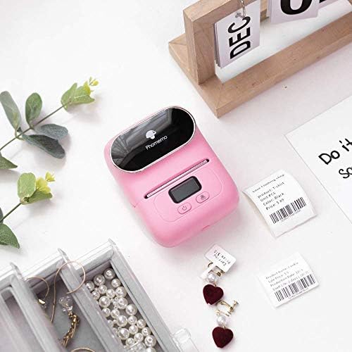Производител на термички етикети Phomemo-M110 со една етикета 50 × 50 mm, безжичен печатач за етикета Bluetooth за етикетирање, испорака, канцеларија, кабел, малопродажба, баркод