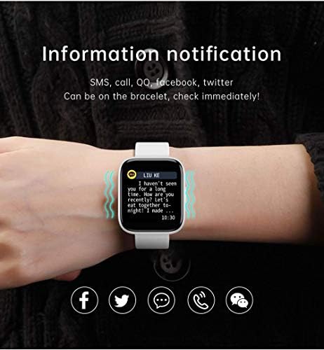 Нанфн Паметен Часовник За Телефони Со android iOS Компатибилен iPhone Samsung, 1.75 Touchscreen Spart Smartwatch Fitness Tracker Watch Со Повик/СМС/Отчукувањата На Срцето/Педометар За Мажи Жени Дете