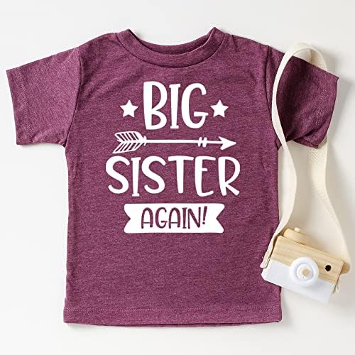 Стрелка Голема Сестра Повторно Најава За Браќа И Сестри Кошули За Облека За Бебиња И Мали Девојчиња Браќа И Сестри