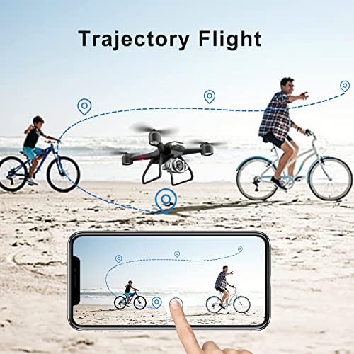 Droneeye 4DV14 дрон со камера за возрасни 1080P FPV HD VIDEO VIDEO RC Quadcopter за деца почетници играчки, одржување на надморска височина, сензор за гравитација, лет