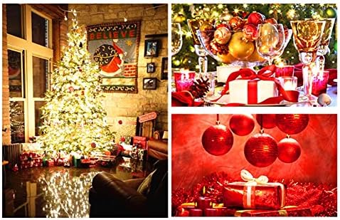 Алимитопија 24 парчиња Божиќни топка, 2,4 разнишани асортимани бои огледални површини виси топки приврзоци за декорација на Божиќно дрво)