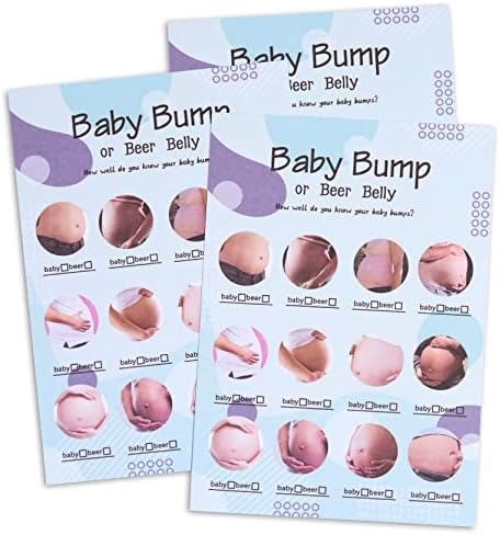 33 БЕЛЕ БЕЛЕ или бремена падска игра картички-конијки за бебиња за туширање за момче или девојче ， симпатична сина родова неутрална