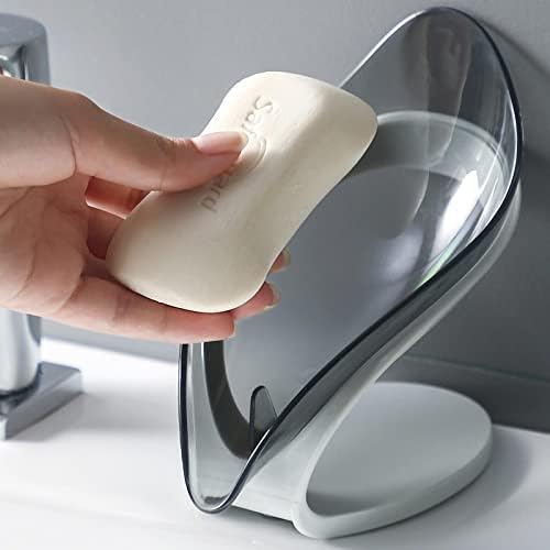 Кутија за сапун од лисја на онииз, креативно сапун, исцедување на тоалетот, без дренажа, сапун сапун сапун, сапун, транспарентен блуз
