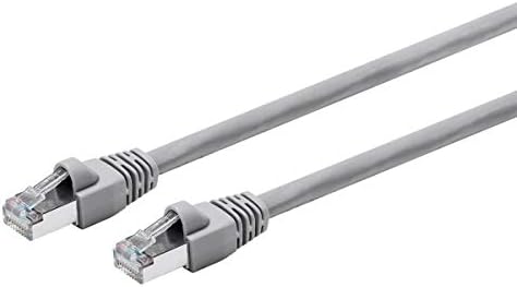 Моноприза Cat6 Етернет Лепенка Кабел - 5 Стапки-Сива, Snagless RJ45, Заглавени, 550MHz, STP, Чиста Гола Бакарна Жица, 24AWG