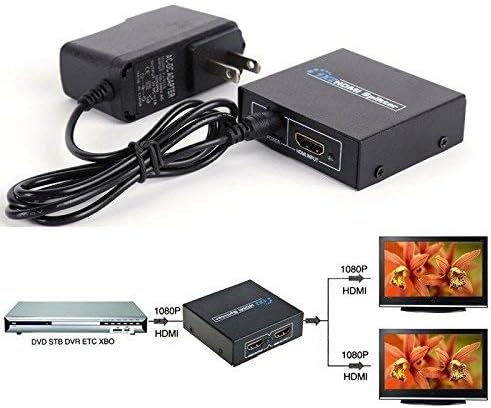 1080П HDMI до 2 Женски 1 Во 2 Надвор Сплитер Засилувач Повторувач Кутија