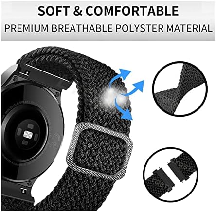 МАКЕЈ Плетени Ремени За Ticwatch Pro 3 GPS 20 22mm Паметни Часовници За Ticwatch Pro 2020/GTX/E2/S2 Замена Спортска Нараквица