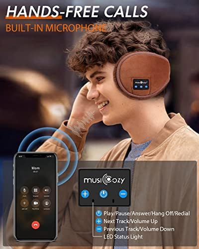 Слушалки за спиење MusicOzy Bluetooth Earmuffs Слушалки за спиење, маска за спиење, 3Д безжична музика за спиење на глава за странични спиење