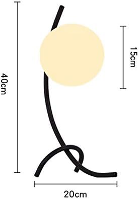 ЖАОЛЕИ Геометриска Крива Месинг Стакло Топка Маса Светилка Дома Деко Студија Спална Соба Ноќни Ламби Деца СПИЕЊЕ ПРЕДВОДЕНА Ноќ Светлина
