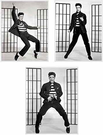 Фото уметност отпечатоци ~ Познат историски сет на слики: Елвис затворски рок.