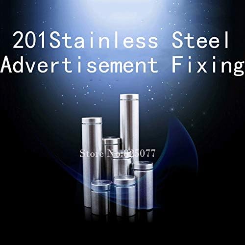 Завртки од не'рѓосувачки челик шупнат реклама за фиксирање на завртки Големина: 2540мм стакло за прицврстување на стакло 200pcs kf741