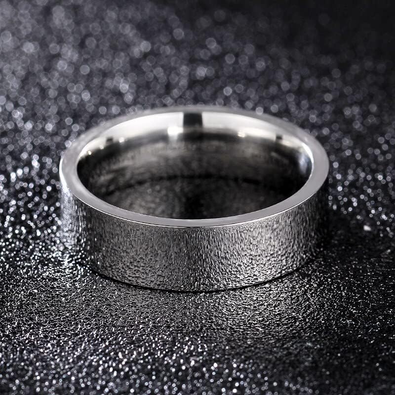 Ttndstore 8mm Крст квадрат гроздобер прстен за жени и мажи-39582
