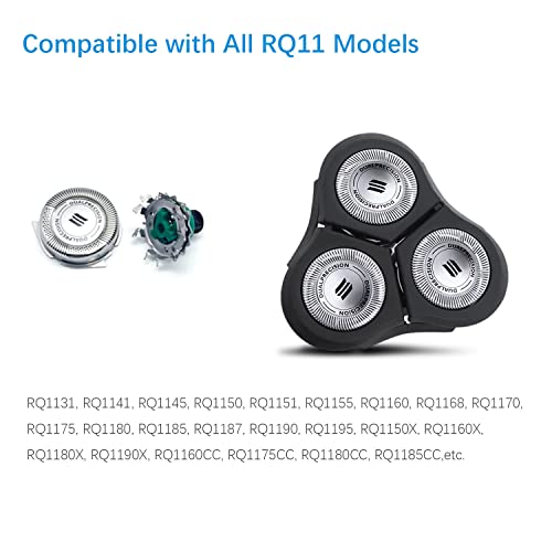 Глави за замена на RQ11 компатибилни со Philips Norelco Sensotouch Head Head RQ11 Sensotouch 2D Electric Trimmer Замена на сечилата за серии